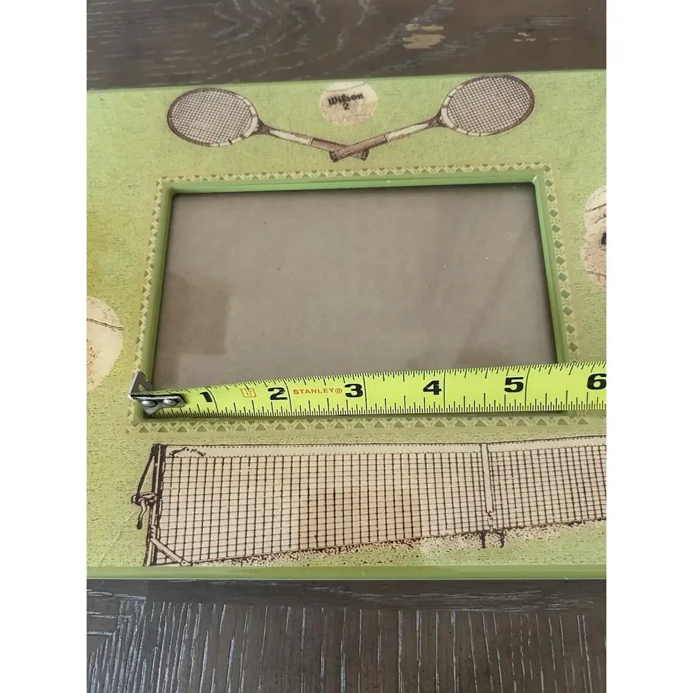 Dolce Mia Handmade Tennis Themed Wilson‎ Novelty Picture Frame 9.5”x7.5” USA